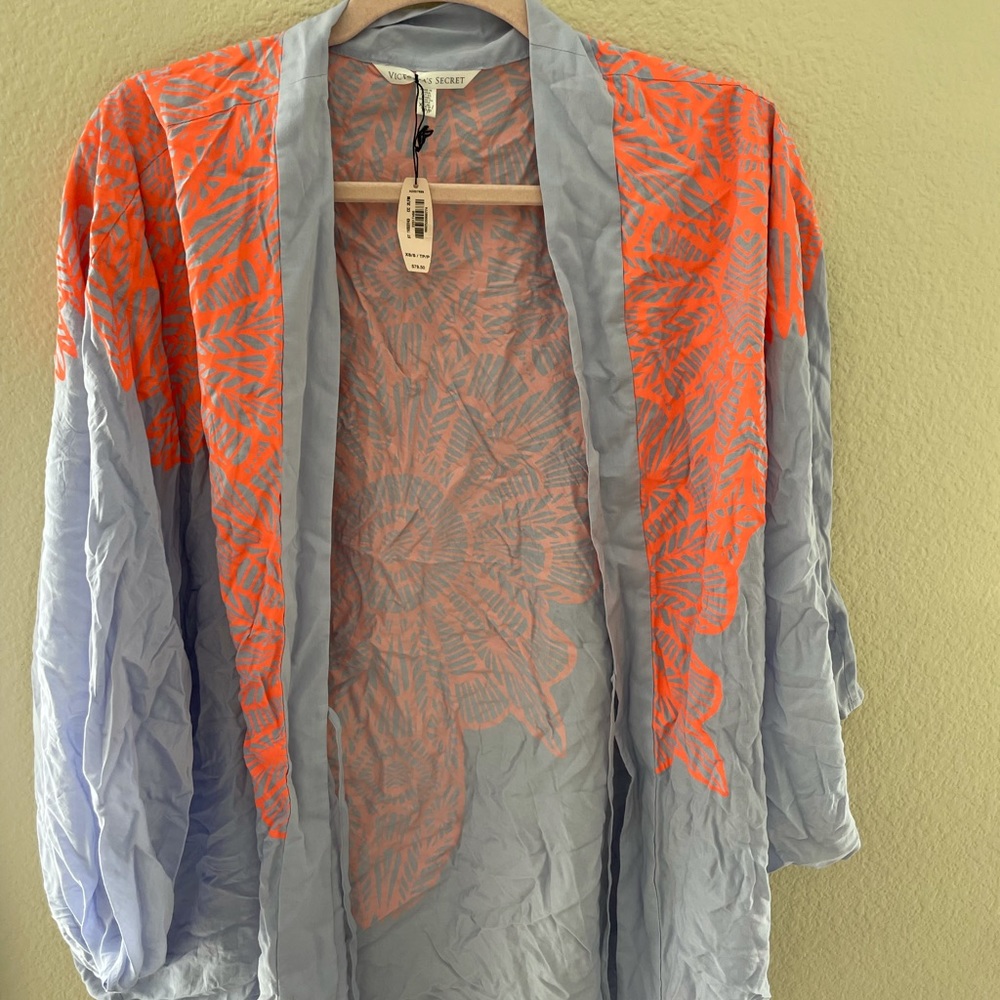Victoria secret purple and orange swimsuit cover